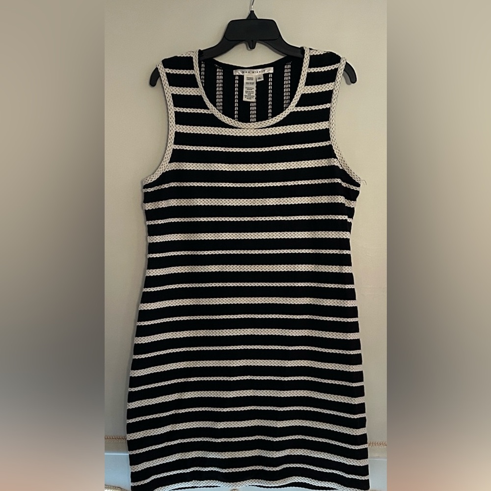 Max Studio Black and White Striped Sleeveless Dress Size XL Max Studio